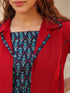 Women Ethnic Motifs Printed Fit & Flare Dress With Jacket